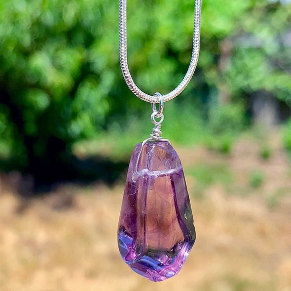5 LEFT! Amethyst Gemstone Pendant! (Larger Size) - Picture 4 of 7